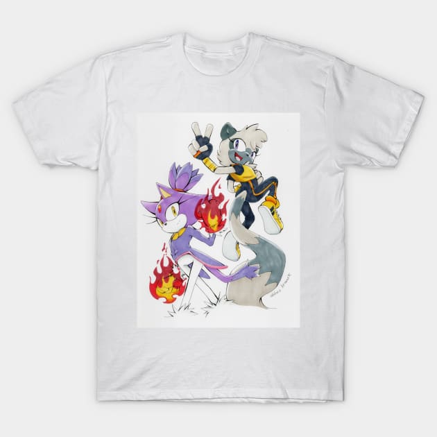 Tangle and Blaze T-Shirt by idolnya